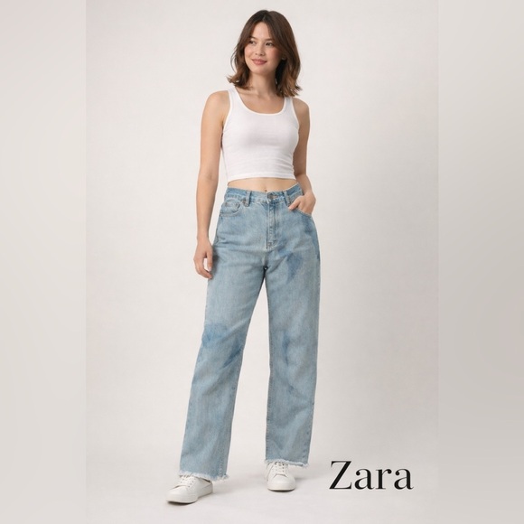Zara Denim - Zara jeans the new daddy high rise size 2 baggier legs